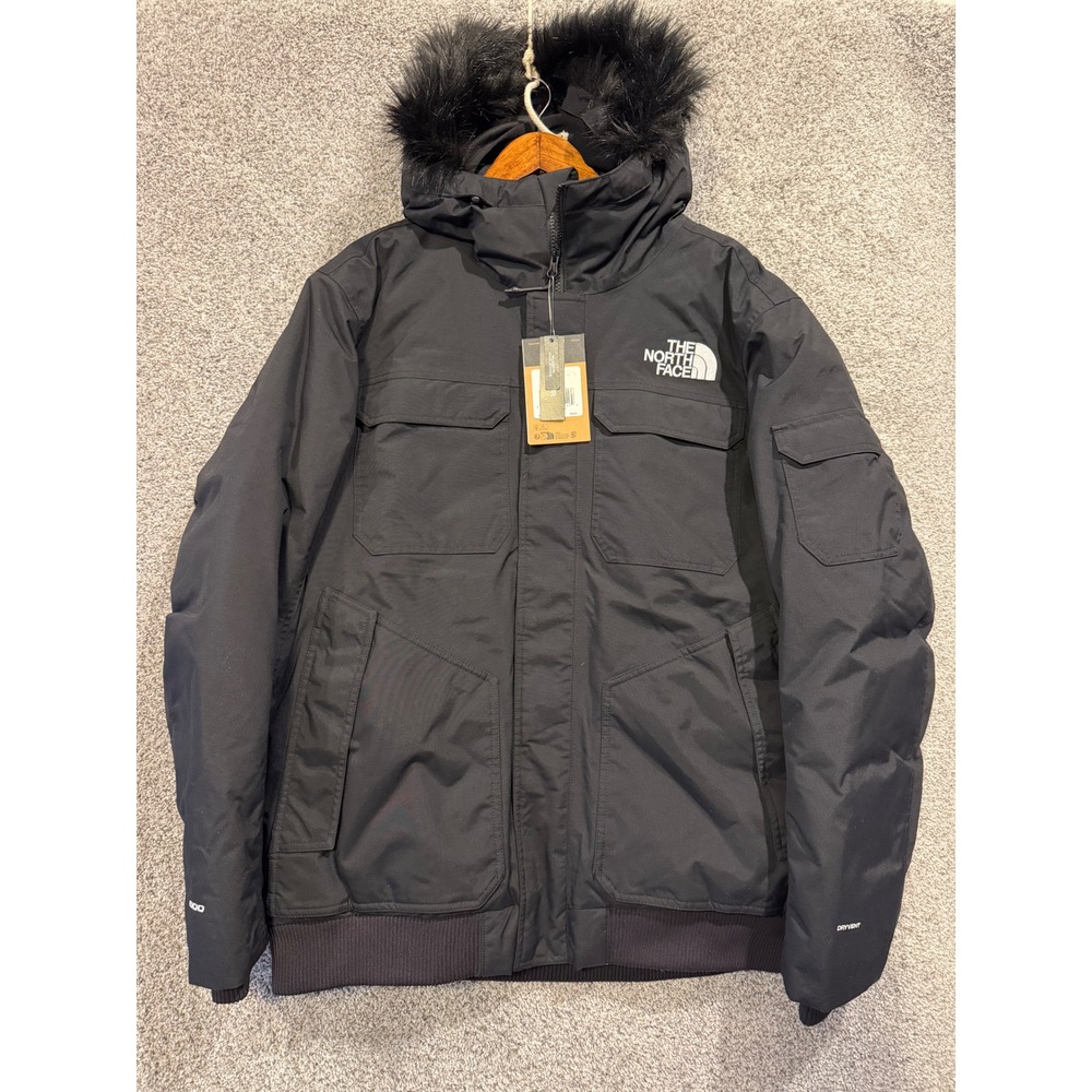 The North Face Jacket Mens XL Black Gotham III Down Parka Faux Fur Relaxed Fit
